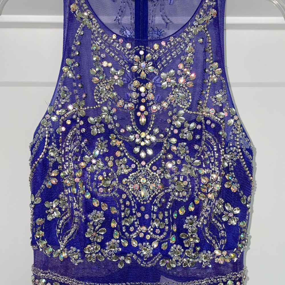 Blue Prom Dress Medium - Picture 2 of 7